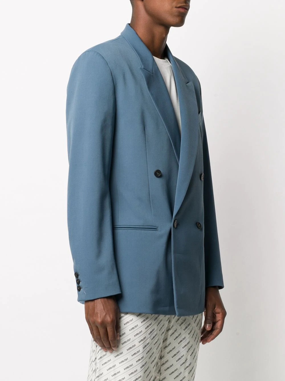 peak-lapels double-breasted blazer - 4