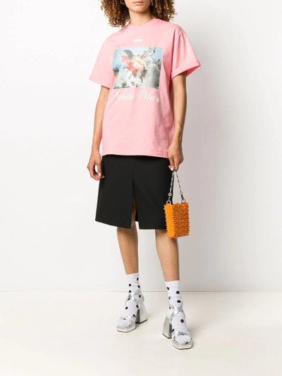 MSGM Nobiltà Virtù print T-shirt outlook