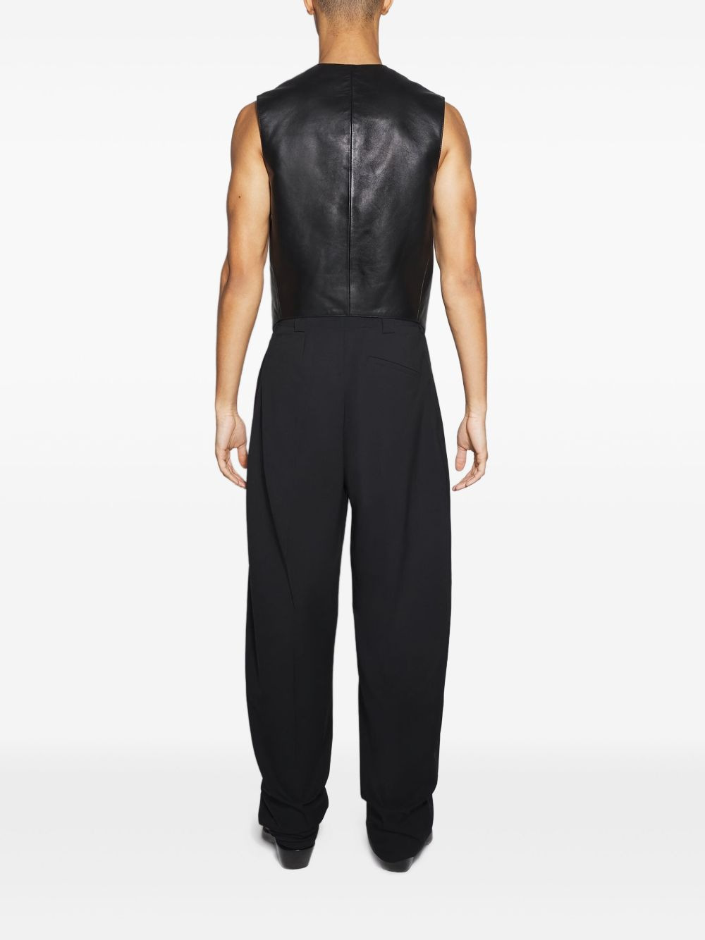 pleated-front trousers - 3