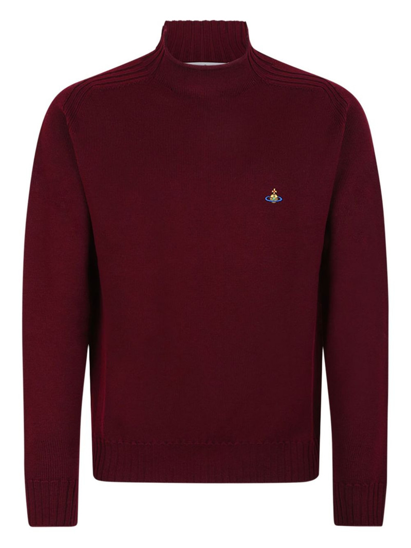 ribbed logo sweater 1