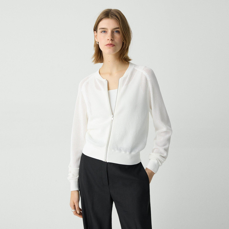 Bomber Jacket in Crepe Knit 2