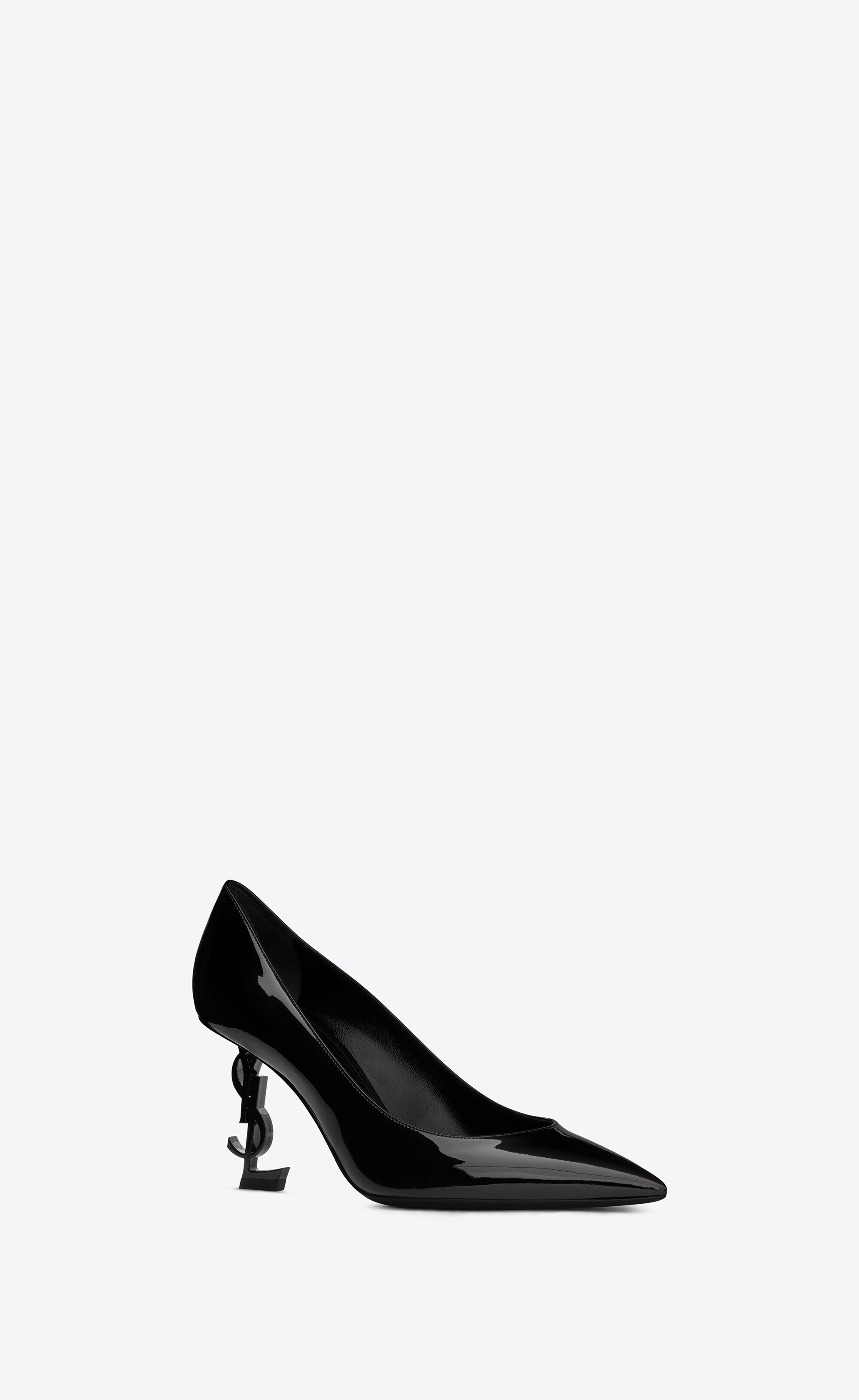 opyum pumps in patent leather with black heel - 4
