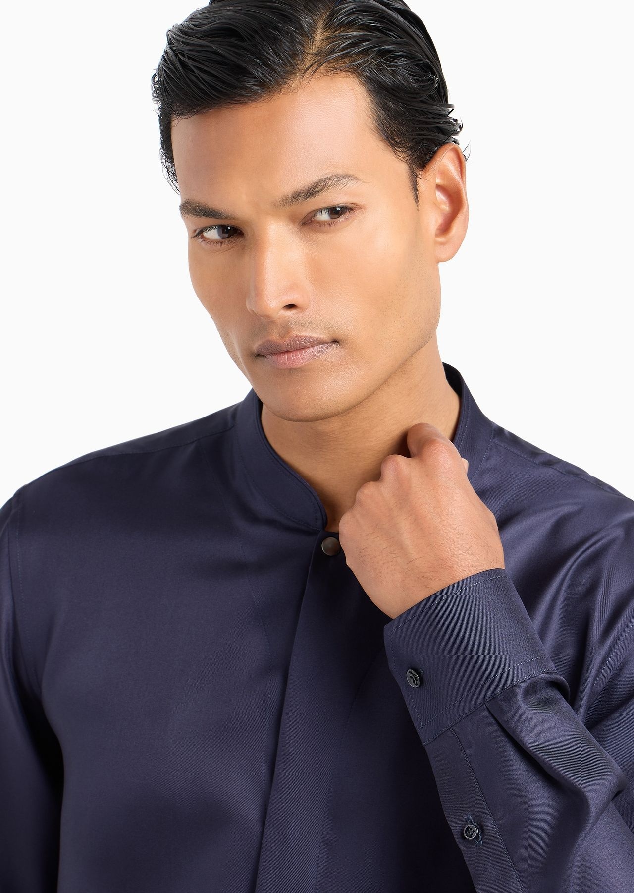 Regular-fit shirt in silk twill - 5