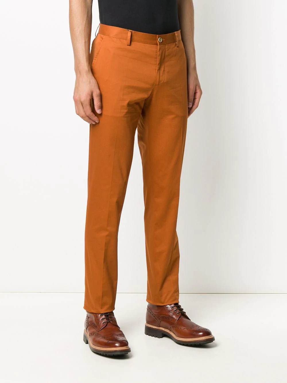 mid-rise slim-fit chinos - 3