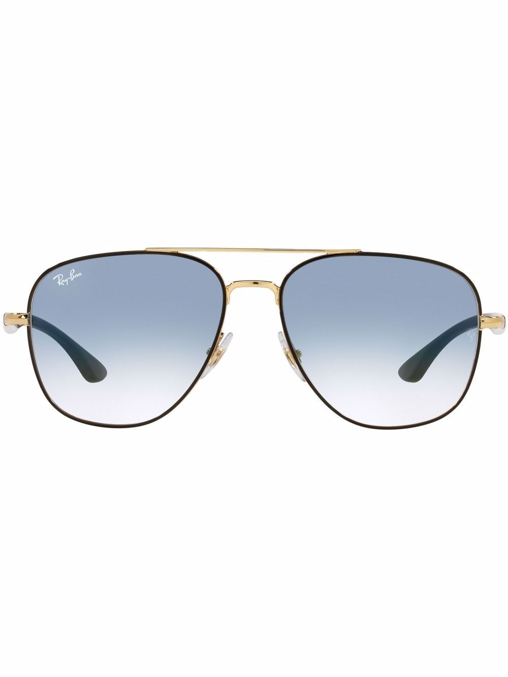 square-frame aviator sunglasses - 1