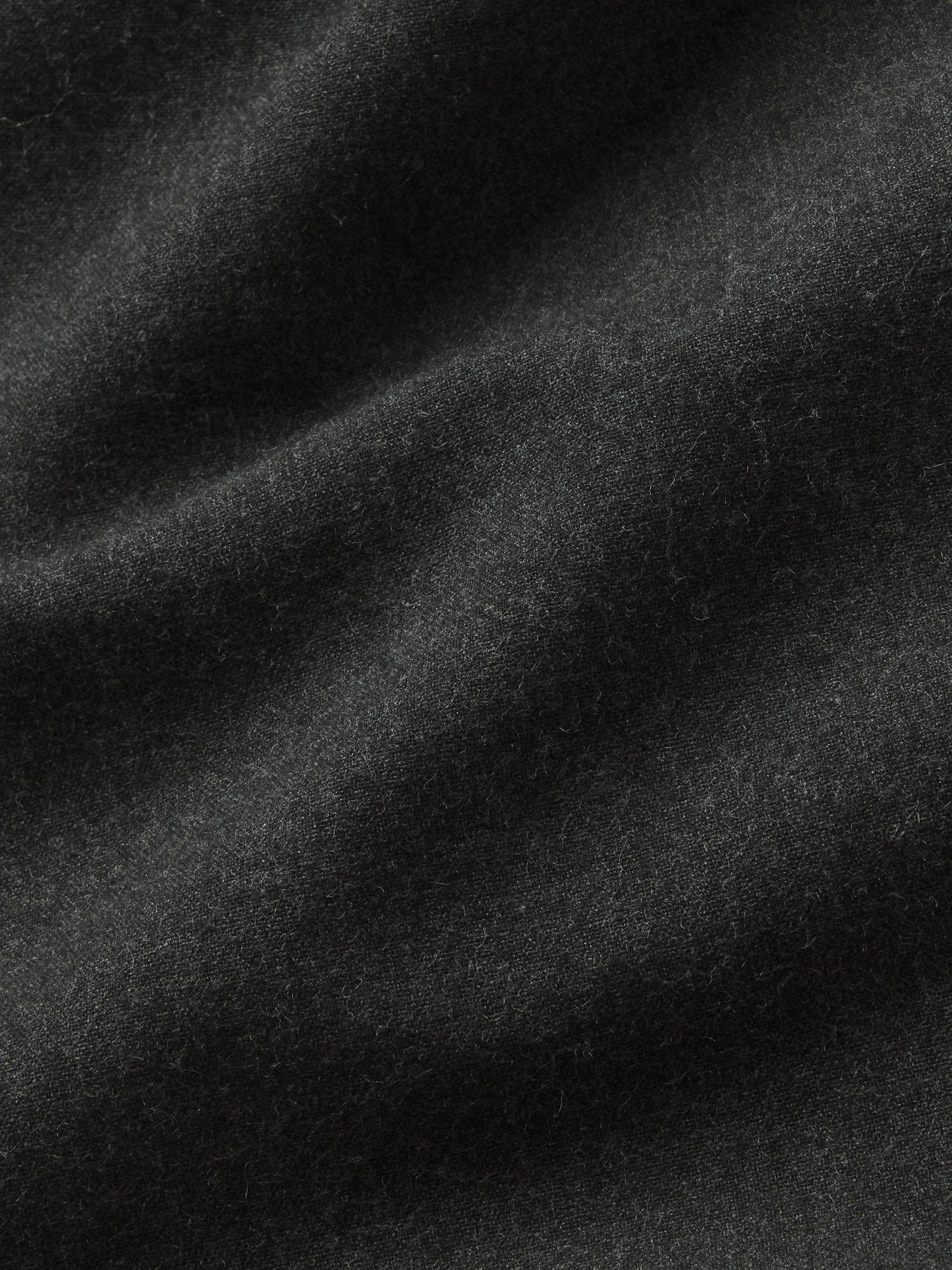 Classic Flannel Shirt in Grey Melange - 2