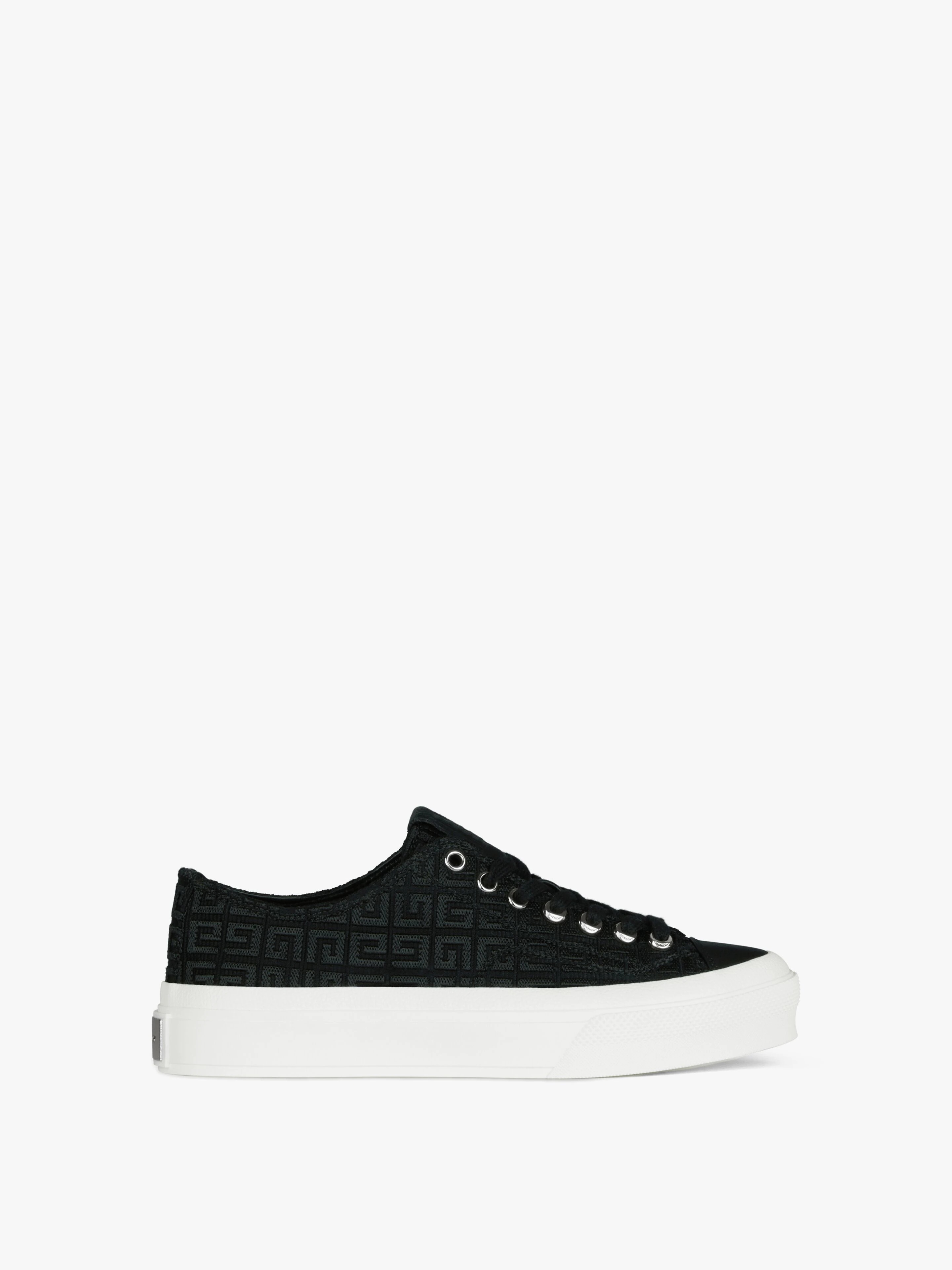 SNEAKERS CITY IN 4G EMBROIDERED CANVAS - 1