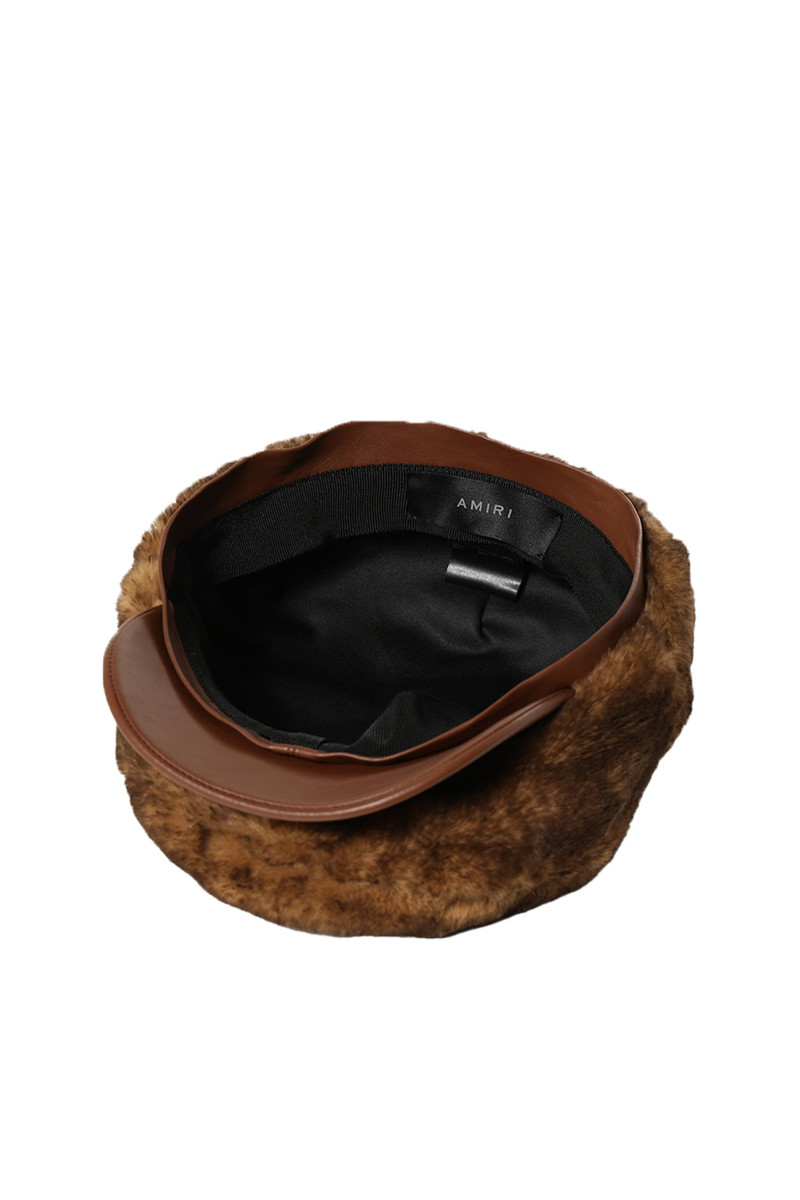 FAUX FUR DRIVER HAT / BRW 6