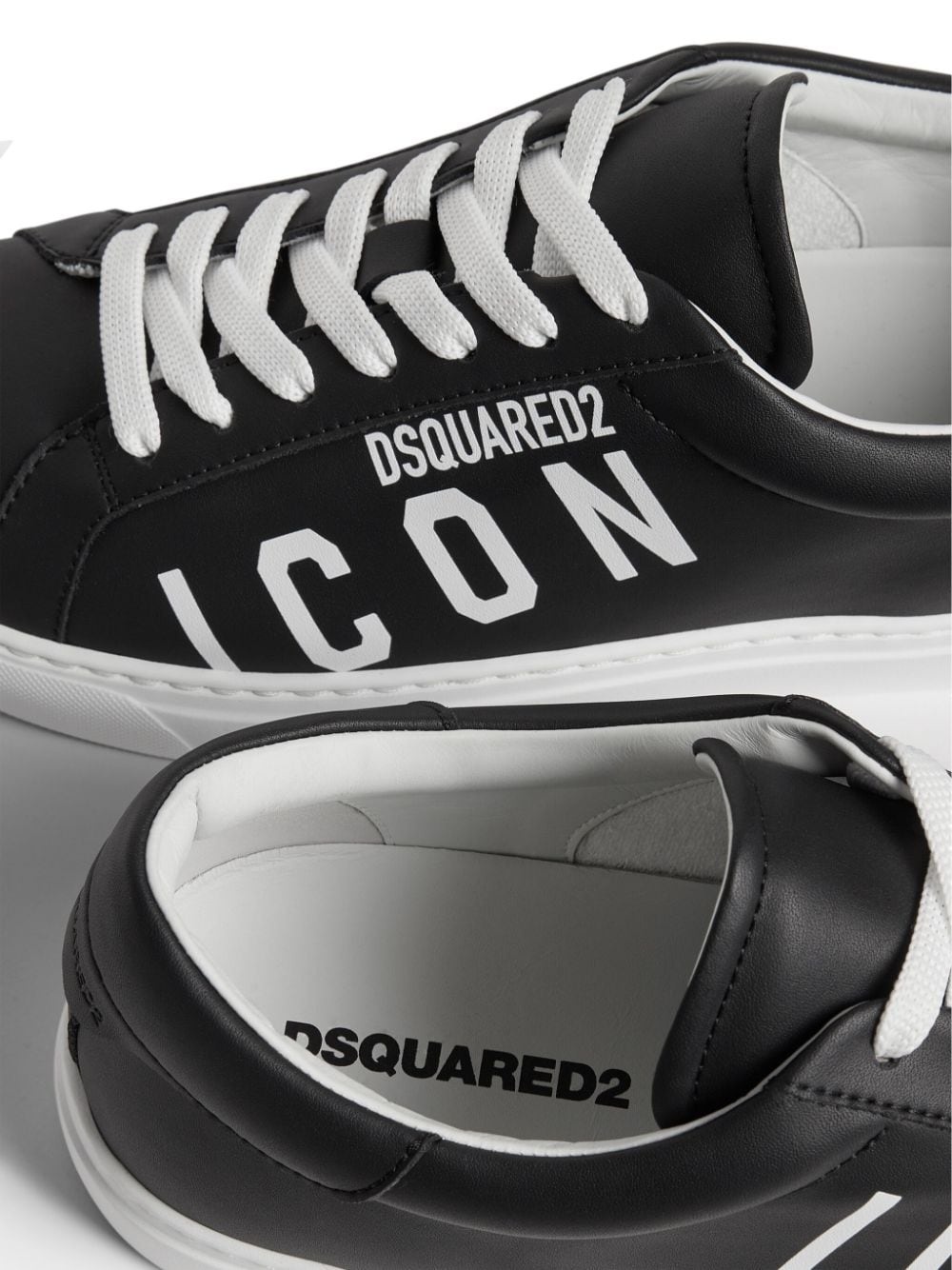 Icon logo-print low-top sneakers - 4