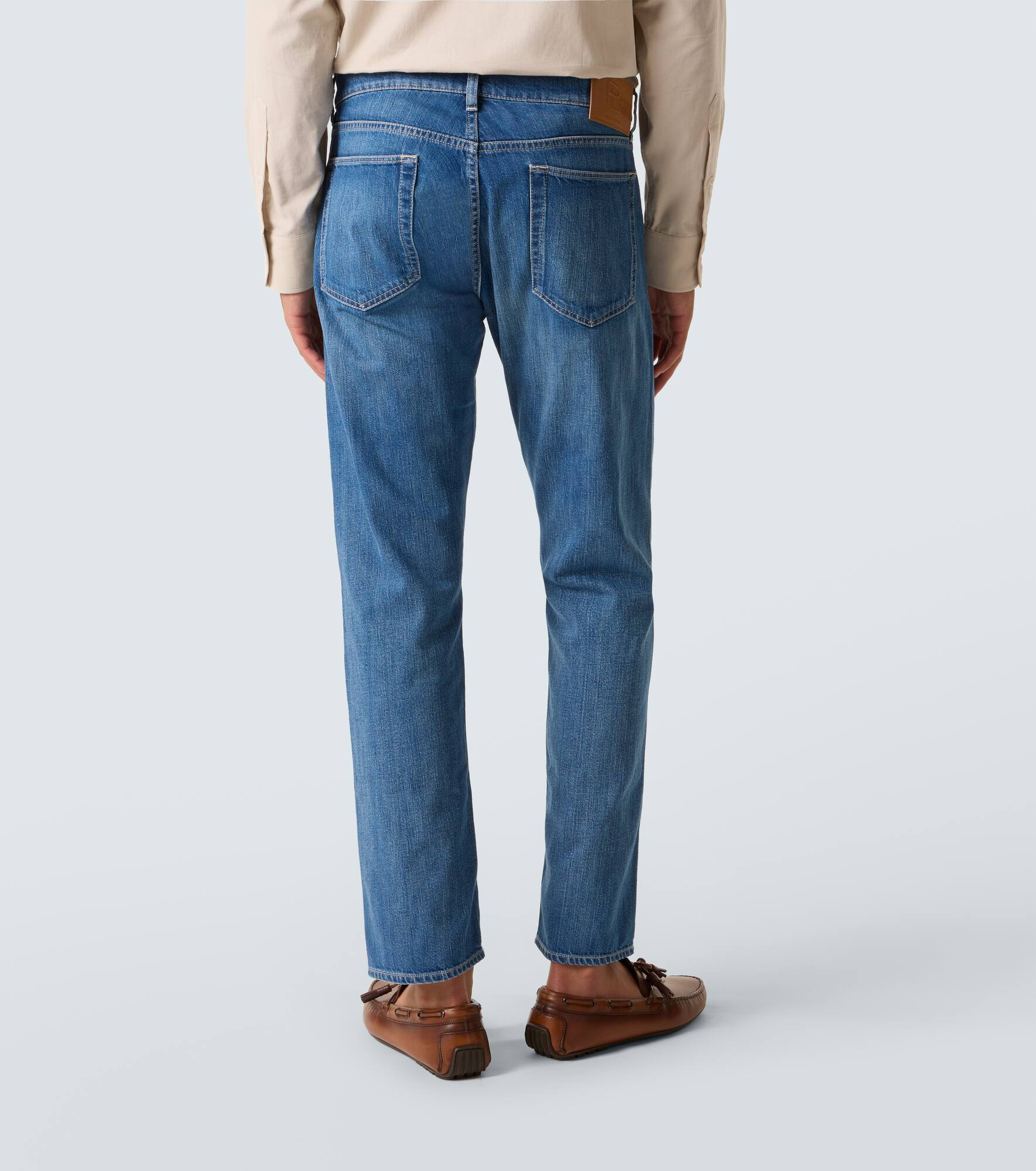 Mid-rise slim jeans - 4