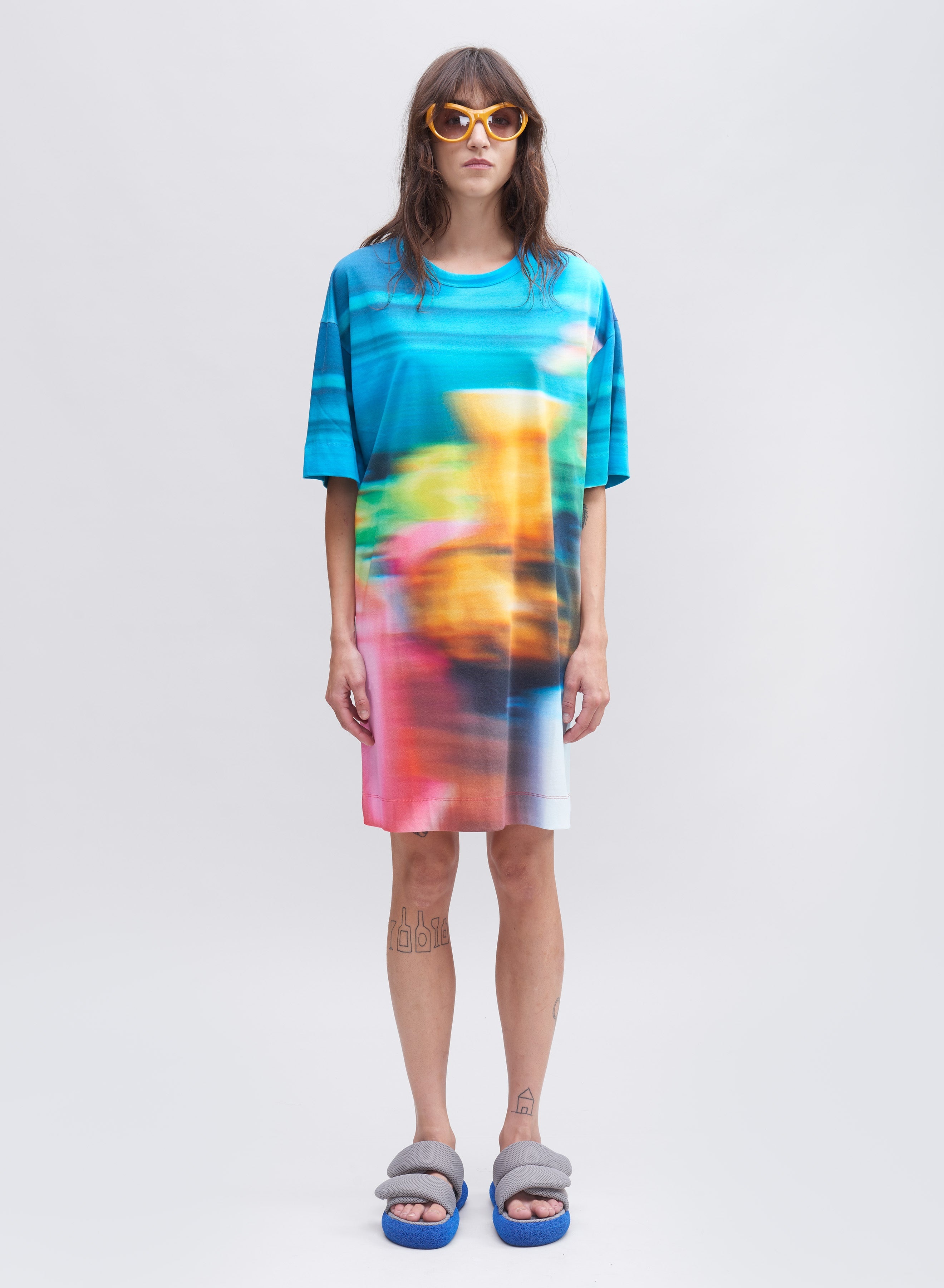 COTTON T-SHIRT DRESS - 5