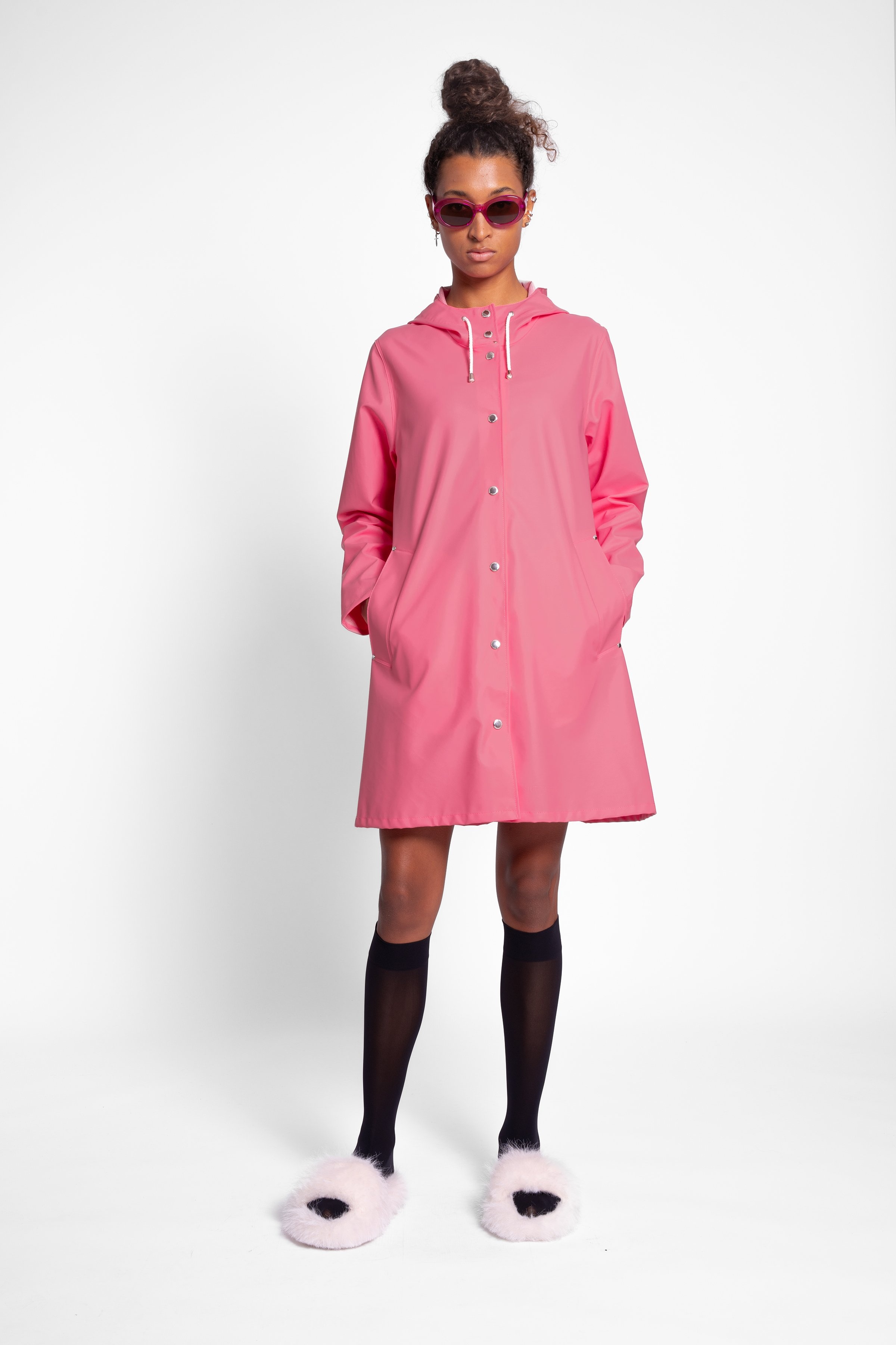 Mosebacke Lightweight Raincoat Bubblegum - 2