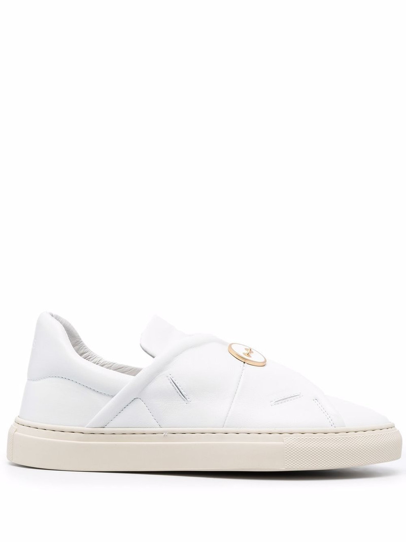 button-embossed slip-on sneakers 1