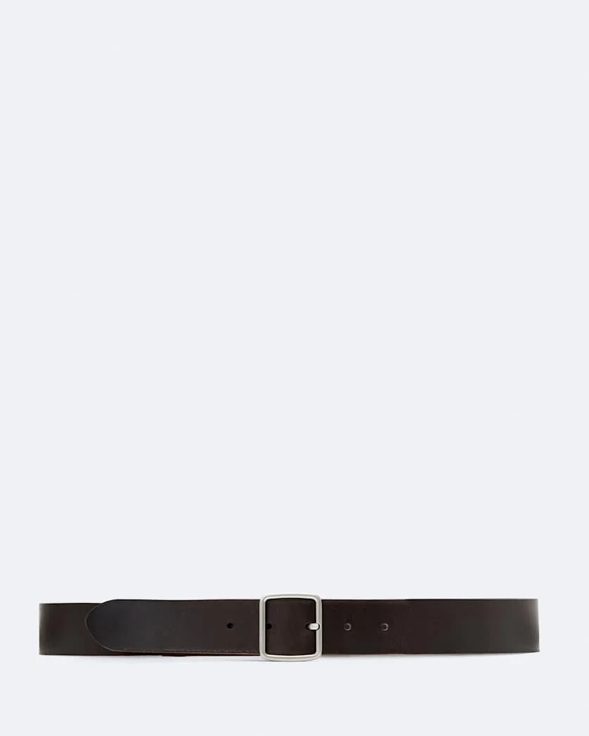 MILLER BAR-BUCKLE LEATHER BELT - 1