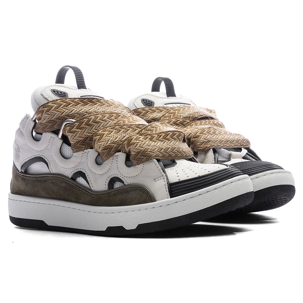 CURB SNEAKERS - WHITE/KHAKI - 2