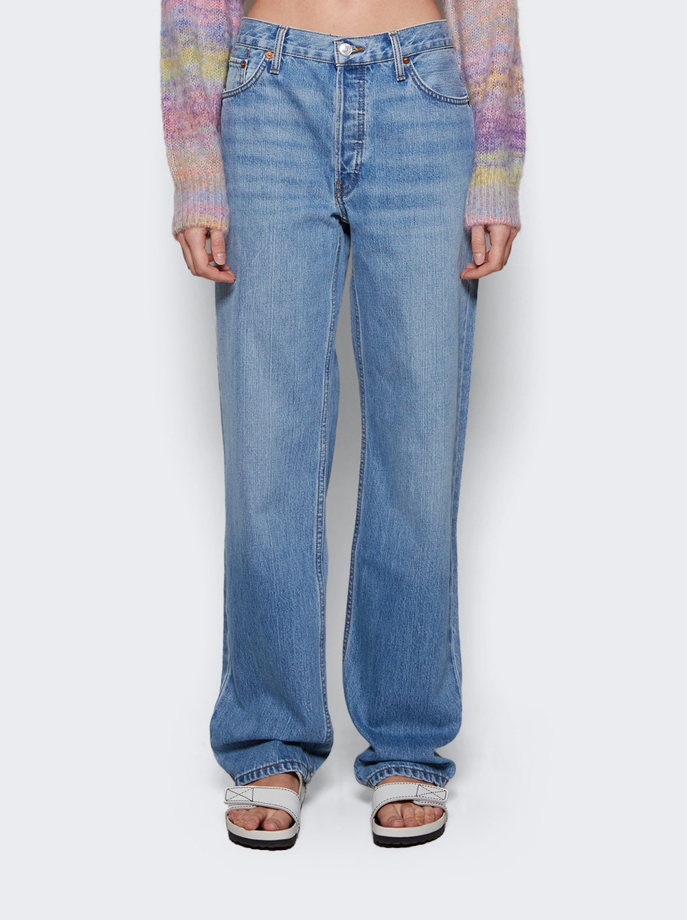 Loose Long Jeans Wasted Indigo - 3