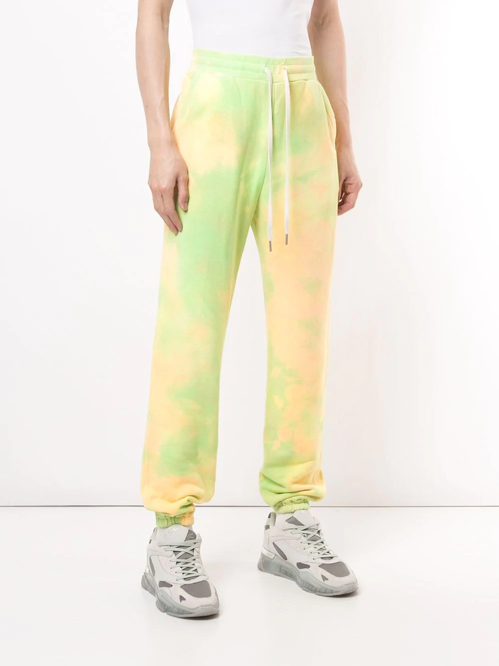 tie-dye print track pants - 3