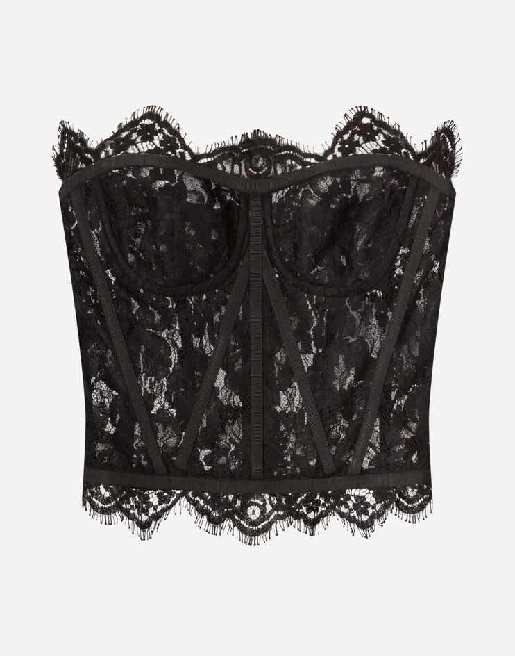 Short galloon lace bustier - 3