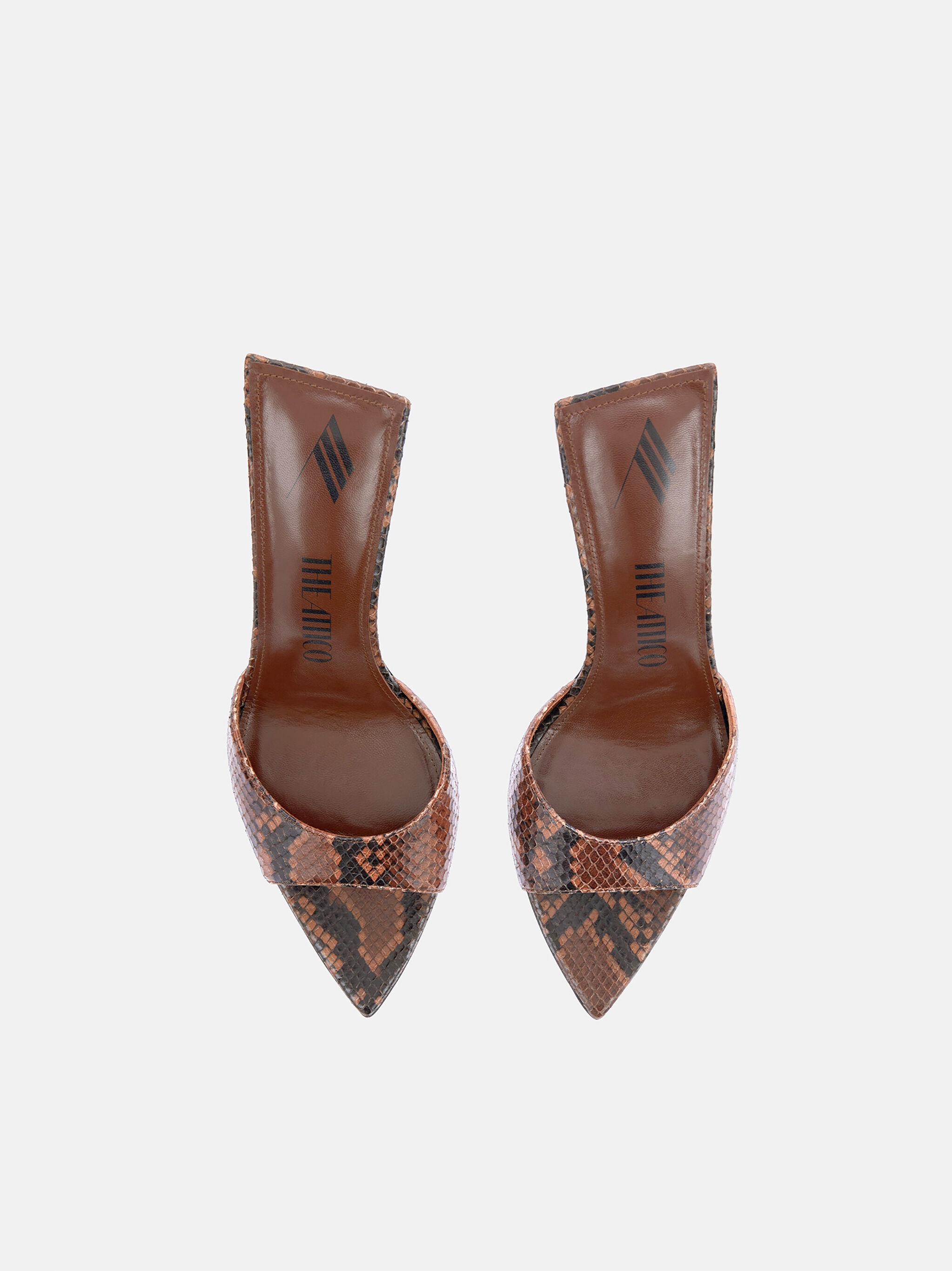 ''ESTER'' BROWN AND BLACK MULE - 4