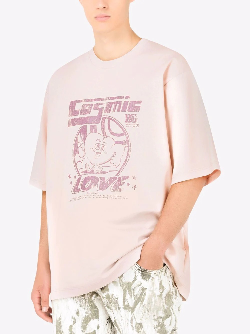 Cosmic Love print T-shirt - 5