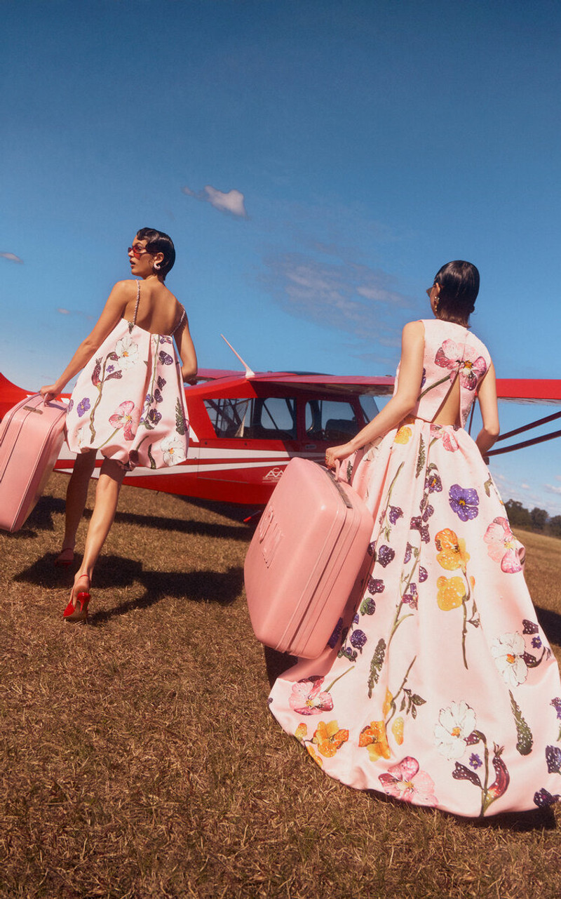 LEO LIN Patsy Embellished Mini Dress floral outlook