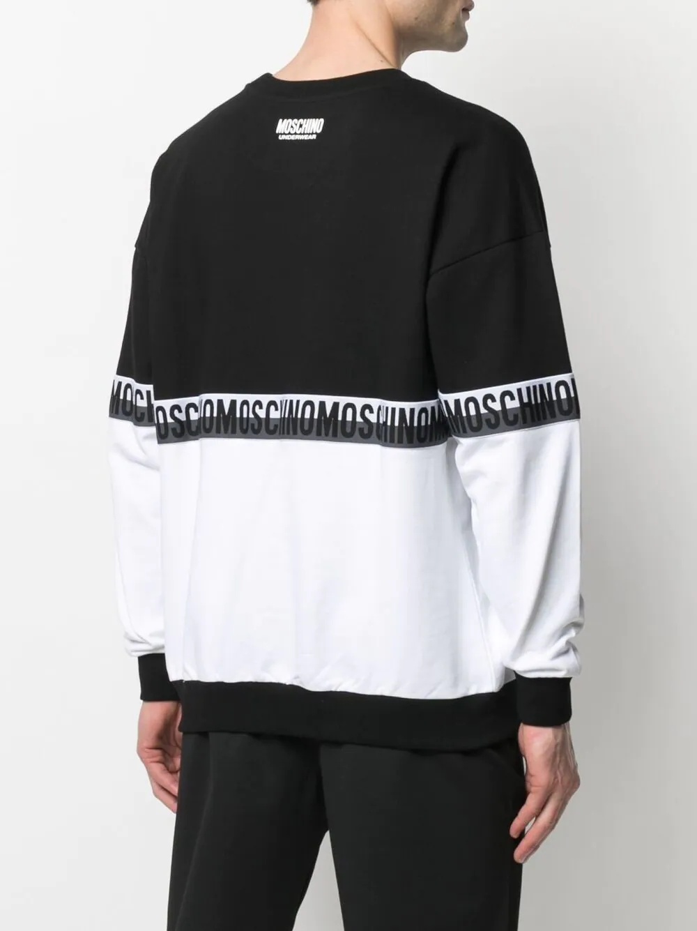 logo-tape sweatshirt - 4