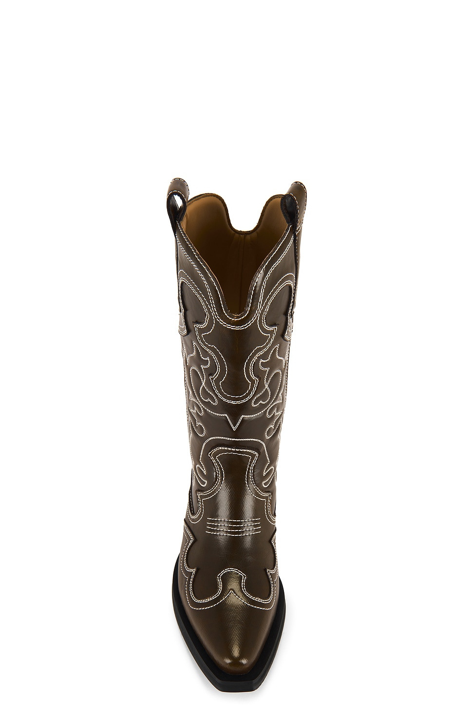 Mid Shaft Embroidered Western Boot - 4