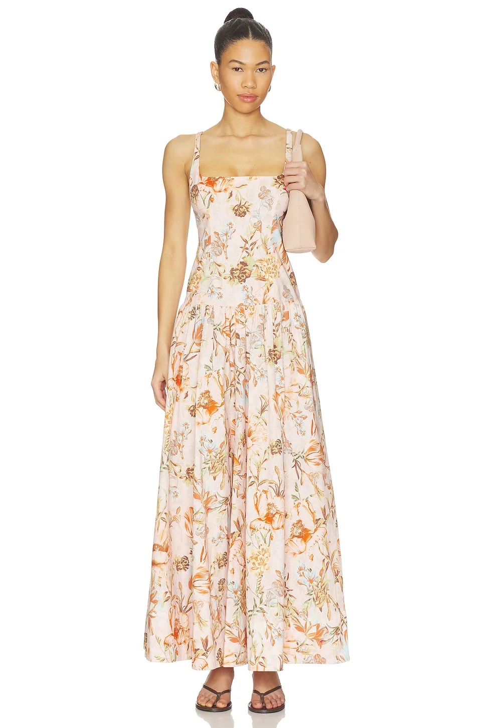 Square Neck Maxi Dress - 1