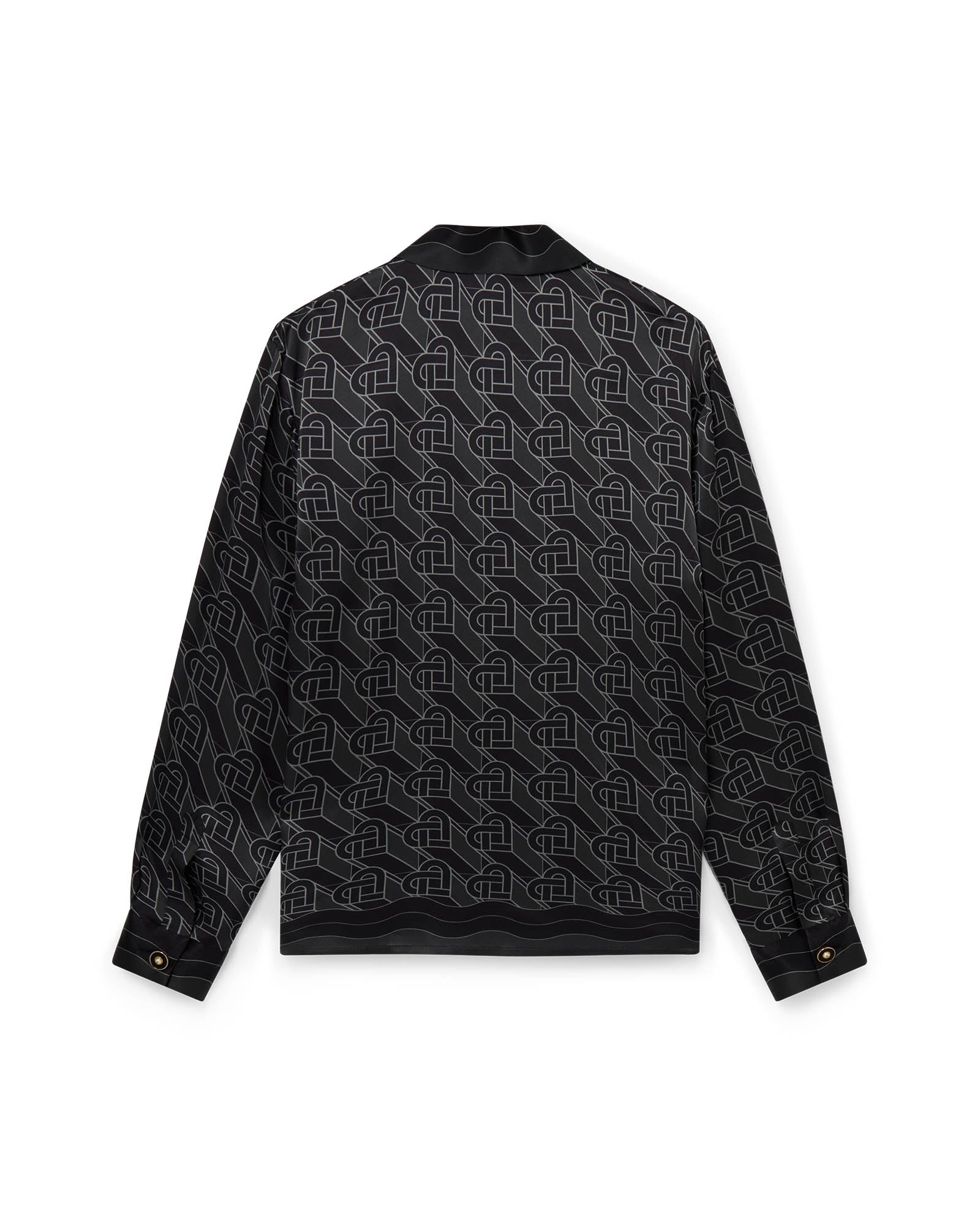 Heart Monogram Silk Shirt - 2
