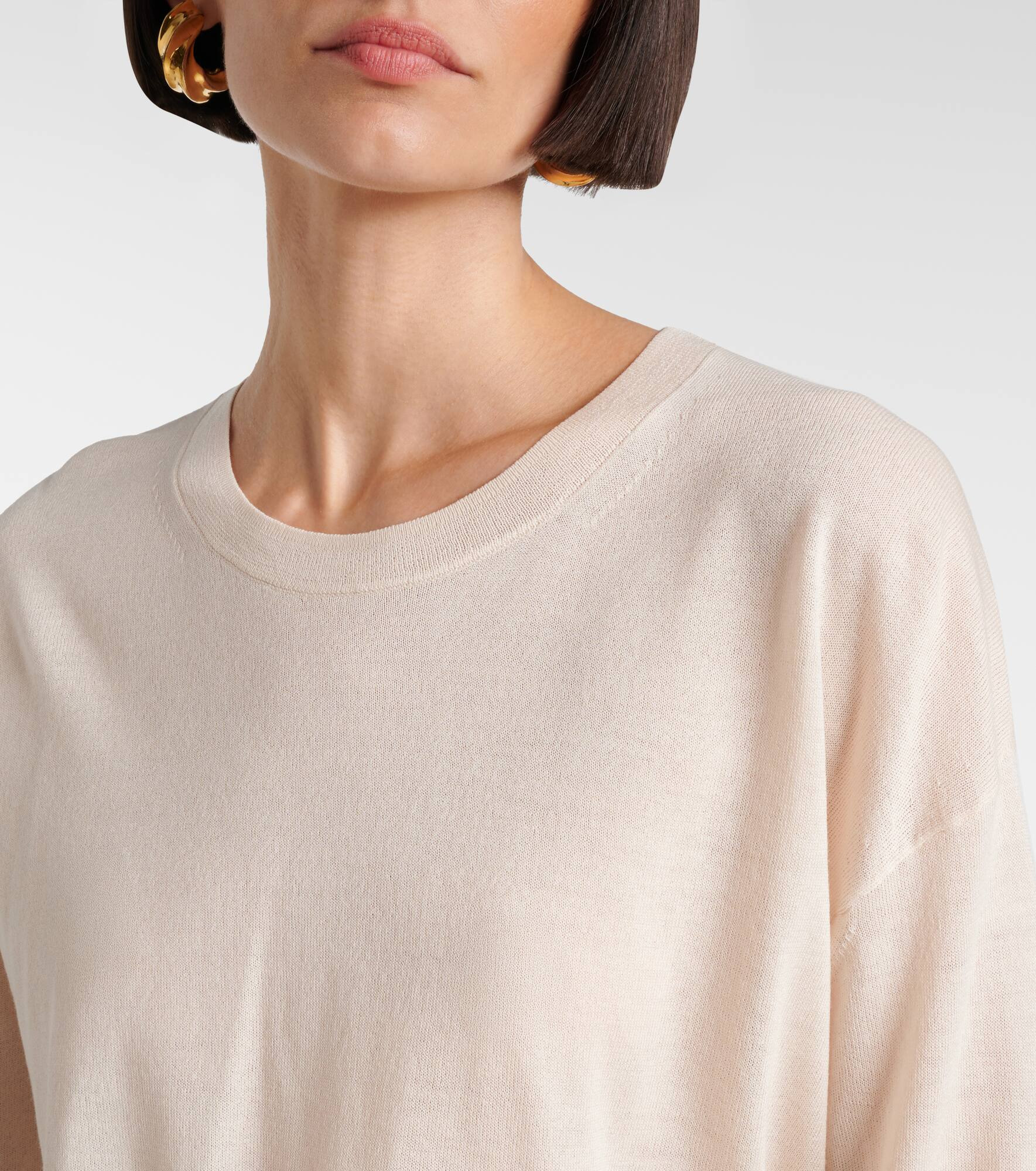 Refined Essentials wool and cotton sweater - 4