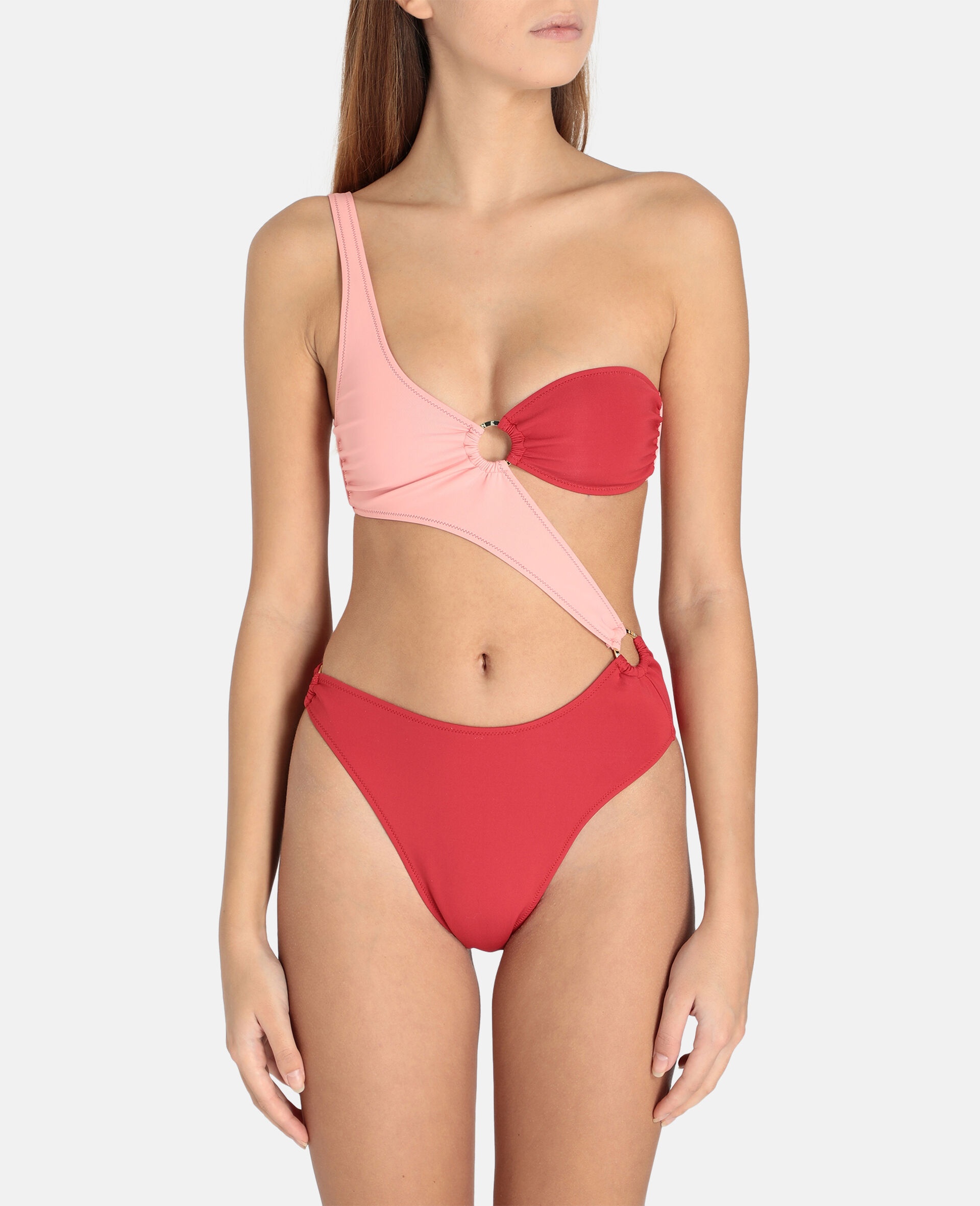 Golden Rings One-Shoulder Swimsuit - 4