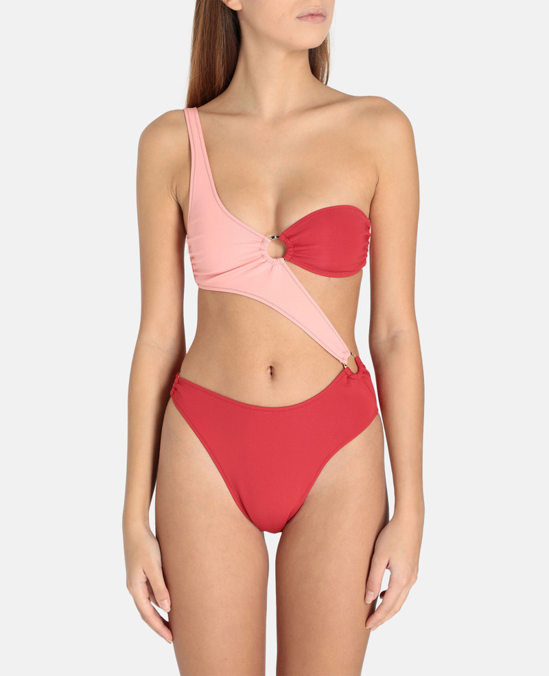 Golden Rings One-Shoulder Swimsuit 4