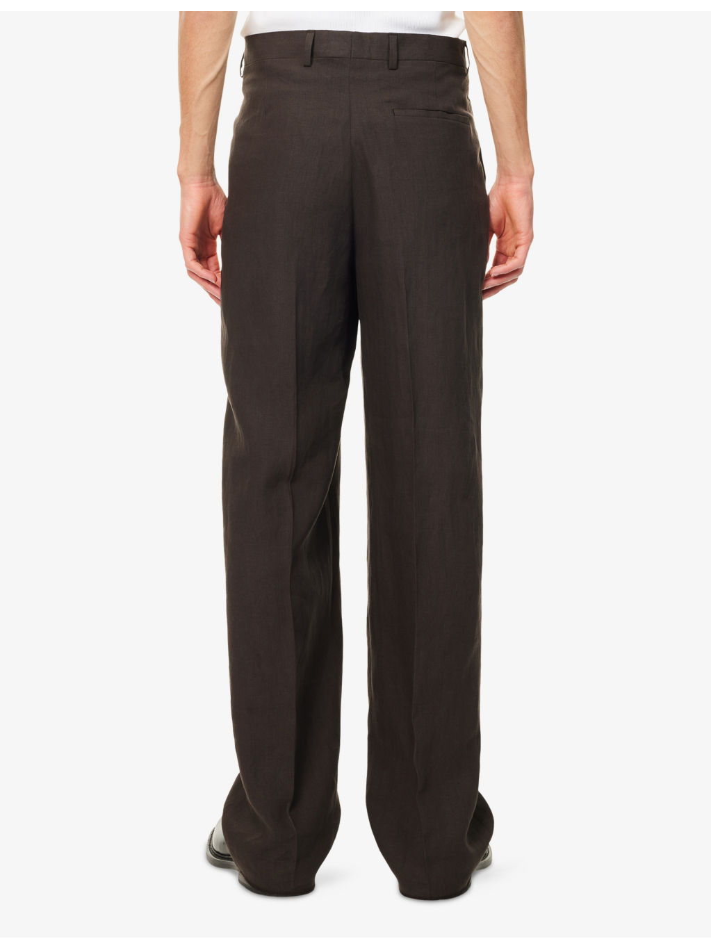 Formal Tailored Linen Trousers - 4