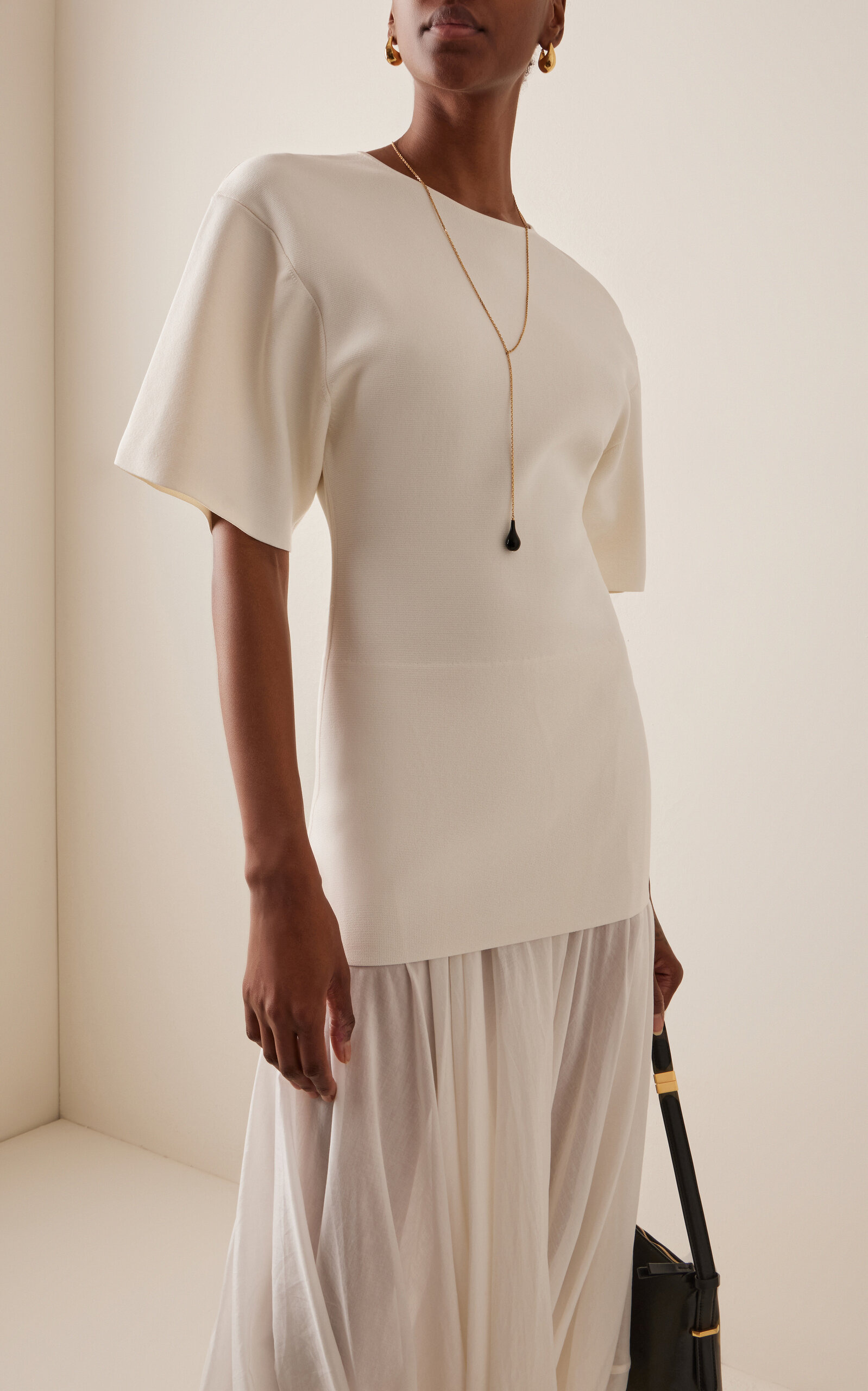 Cocoon Jersey Dress white - 4