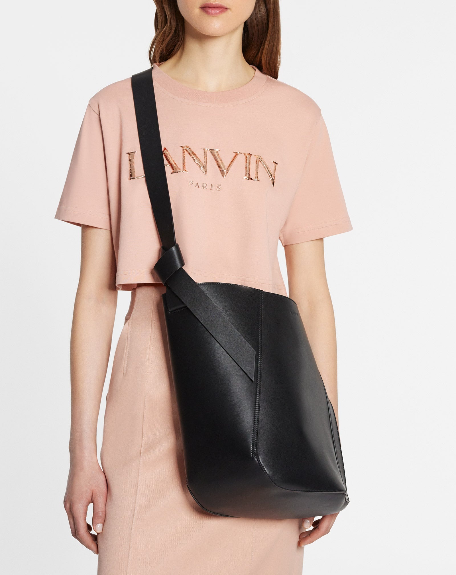 LEATHER MM HOBO TIE BAG - 2