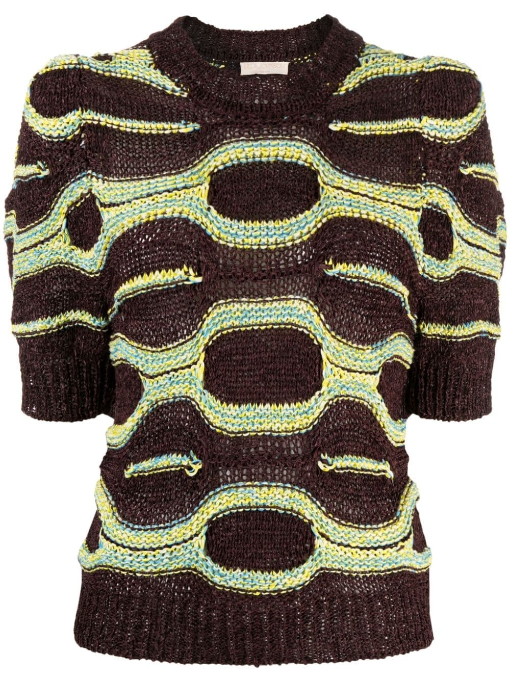 Alba abstract-print knitted top - 1