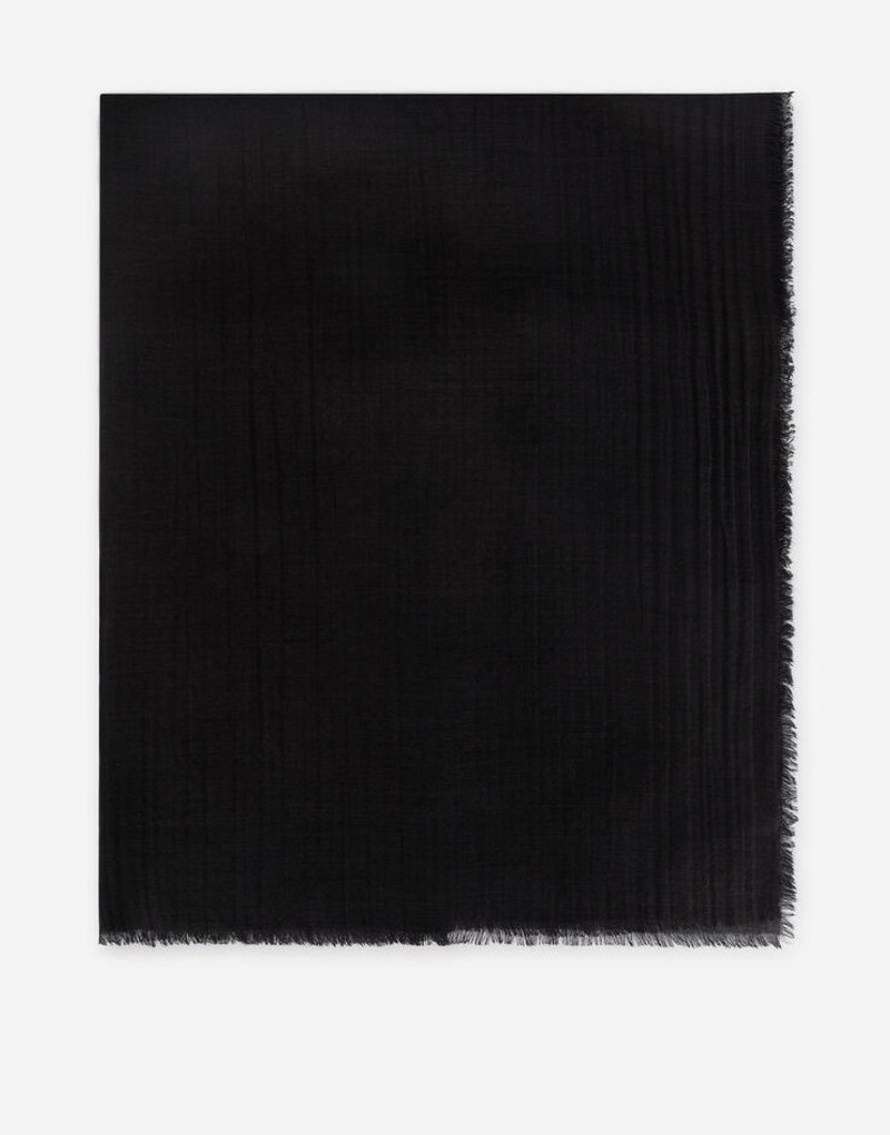 Silk and cashmere jacquard shawl 1