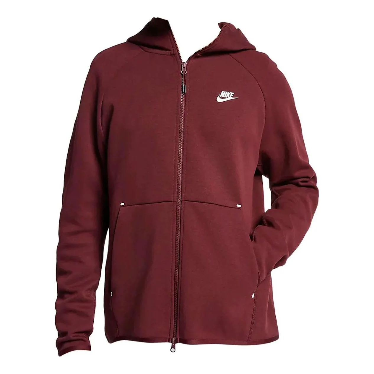 Nike Sportswear Tech Fleece Full-zip Hoodie 'Burgundy' 928483-881 - 1