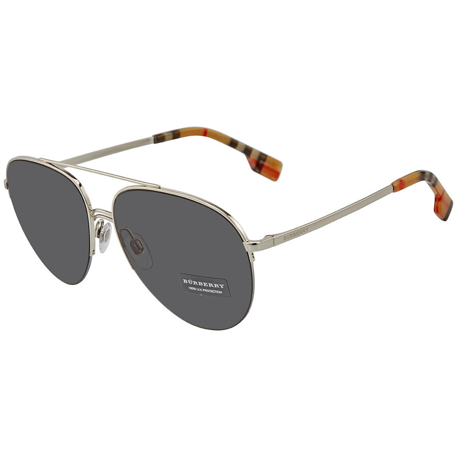 Burberry Grey Pilot Ladies Sunglasses BE3113 130487 59 - 2