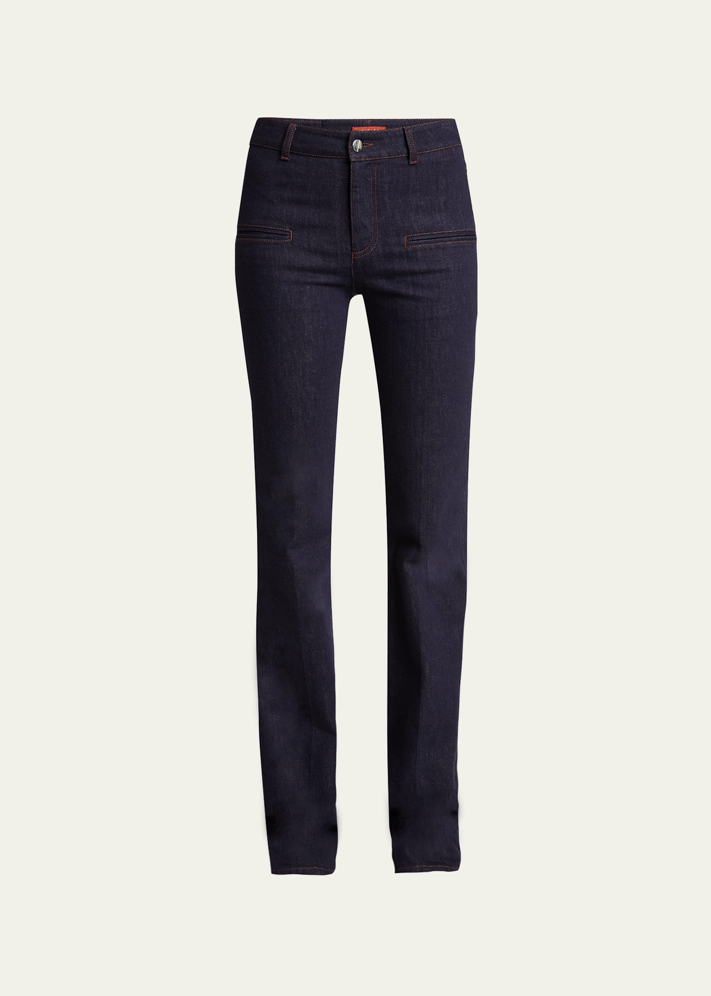Flared Denim Pants - 1