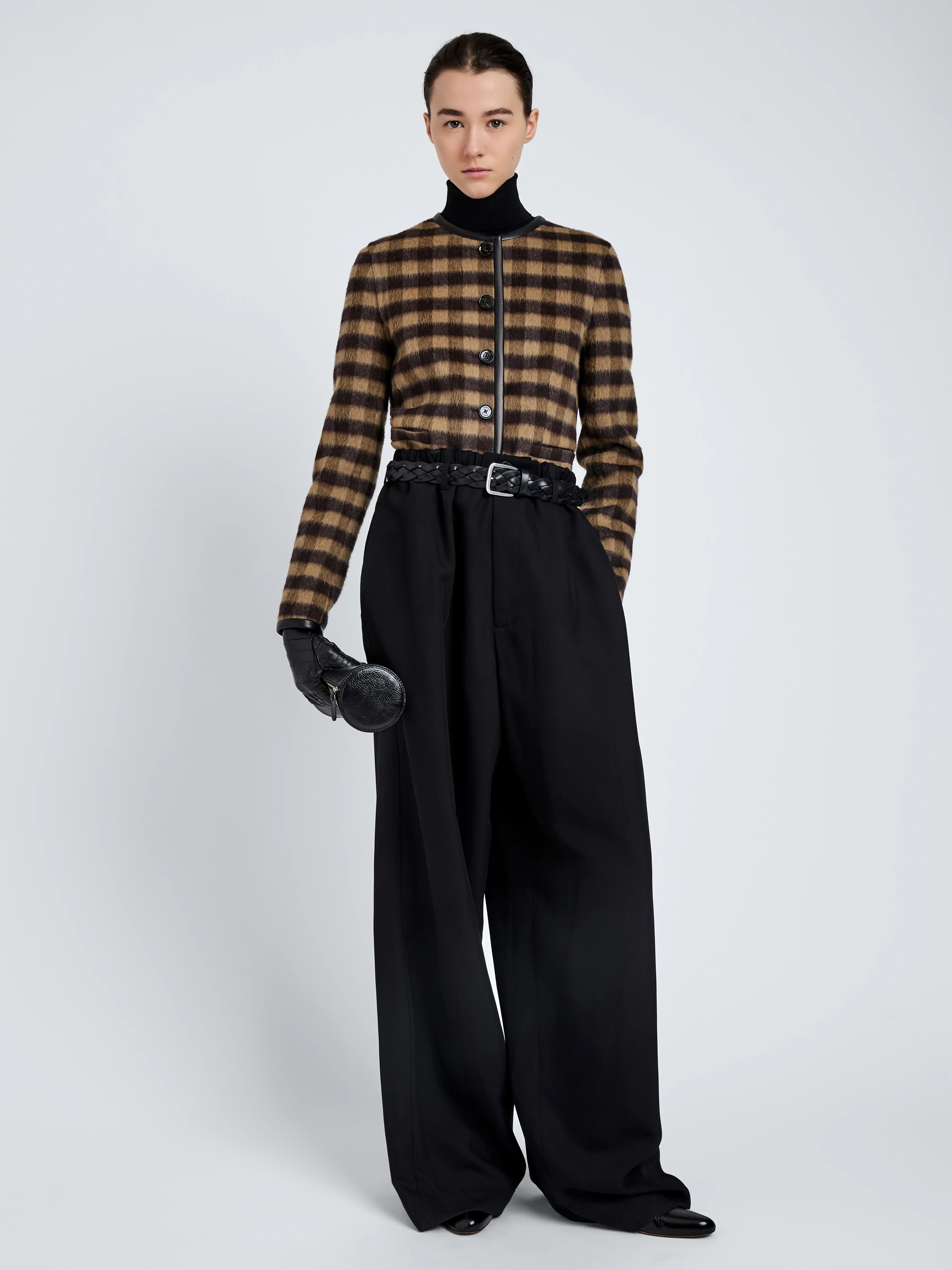 Helene Jacket in Plaid Double Face Cashmere - 3