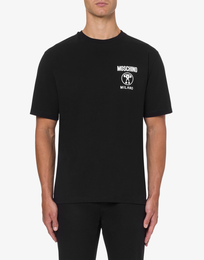 Moschino DOUBLE QUESTION MARK ORGANIC COTTON T-SHIRT outlook