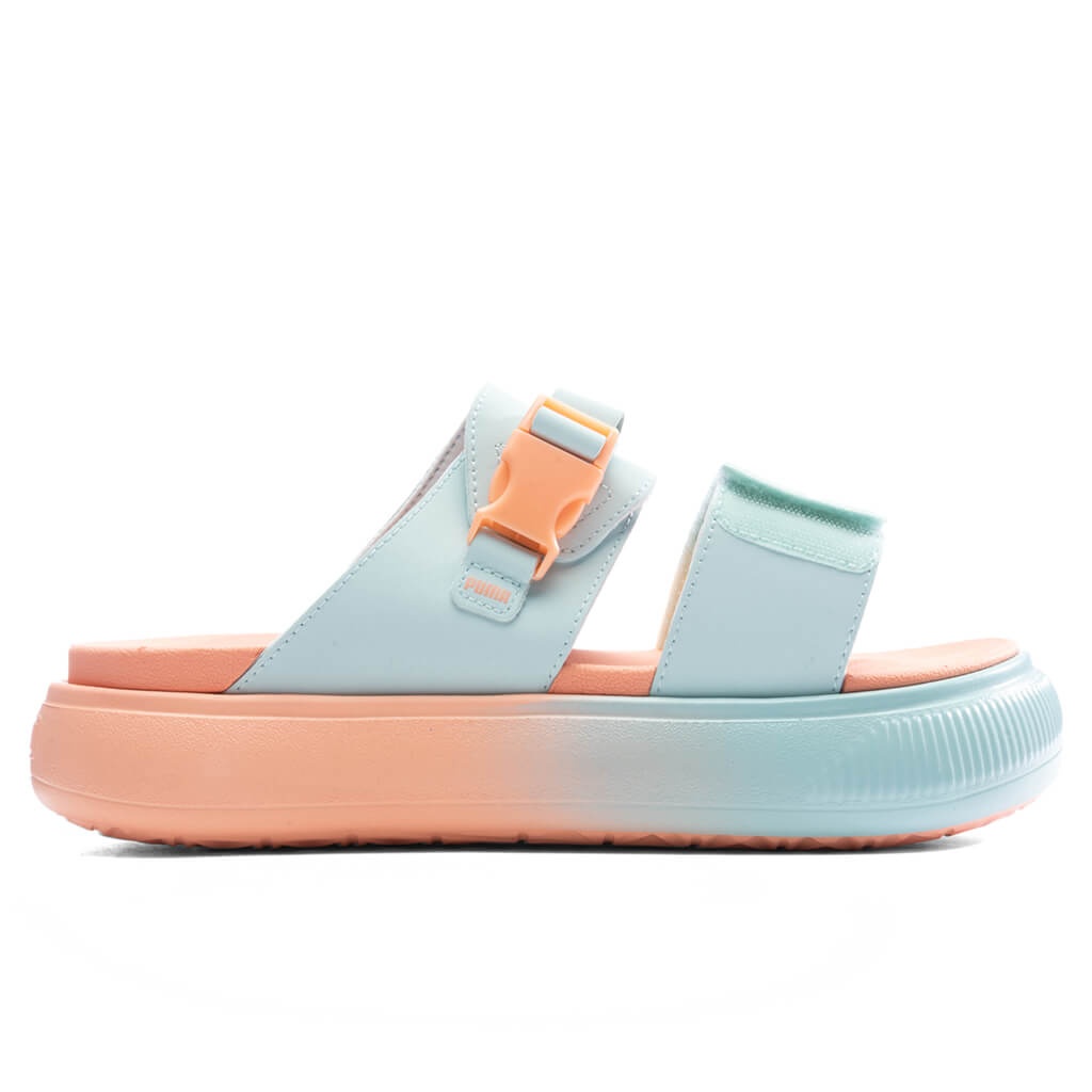 SUEDE MAYU SANDAL SUMMER CAMP - NITRO BLUE/PEACH PINK - 1