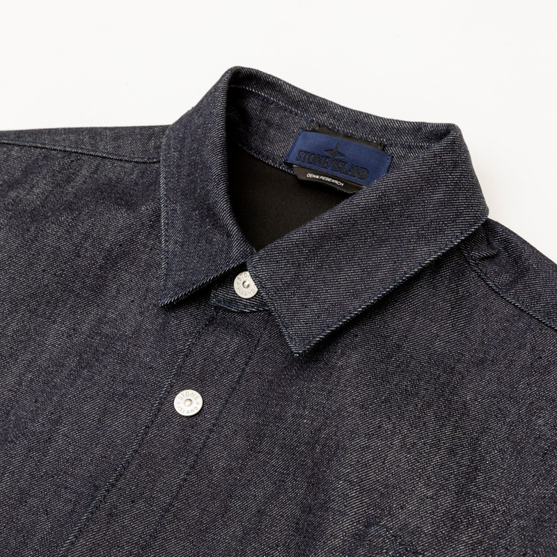 Stone Island INDIGO DENIM-RAW OVERSHIRT outlook