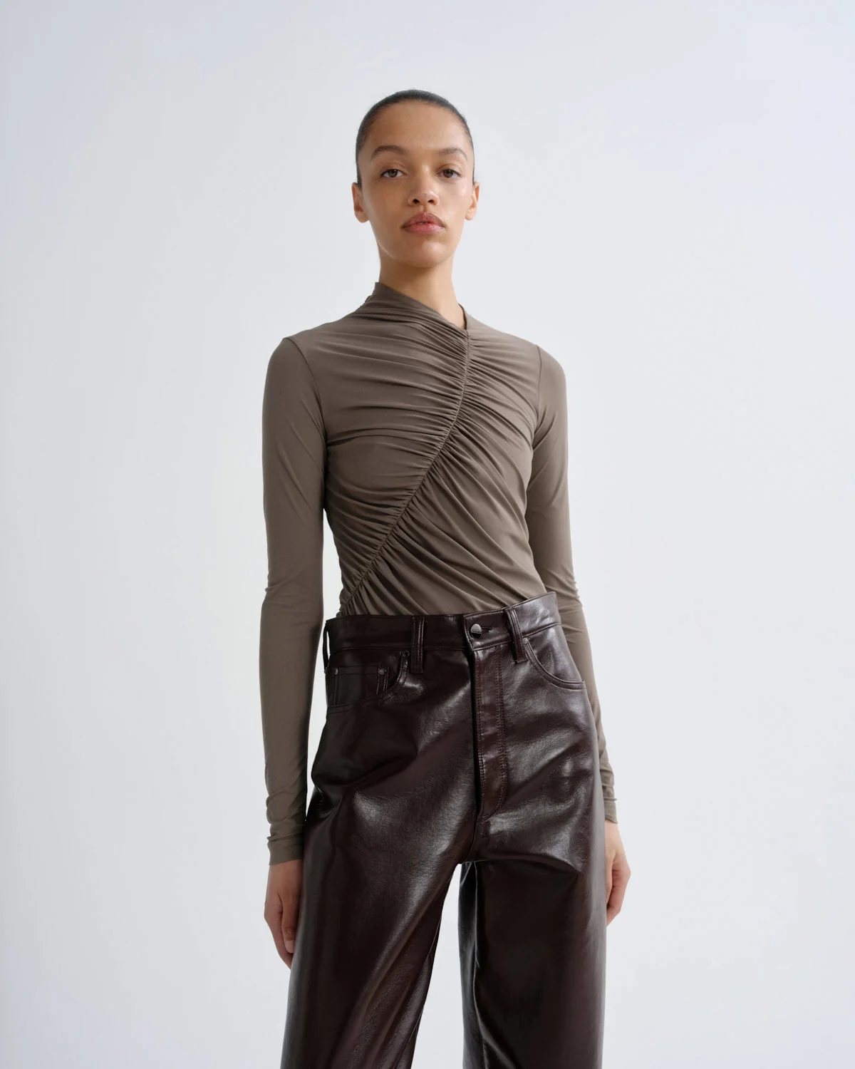 LUPIN BODYSUIT IN MINK - 1