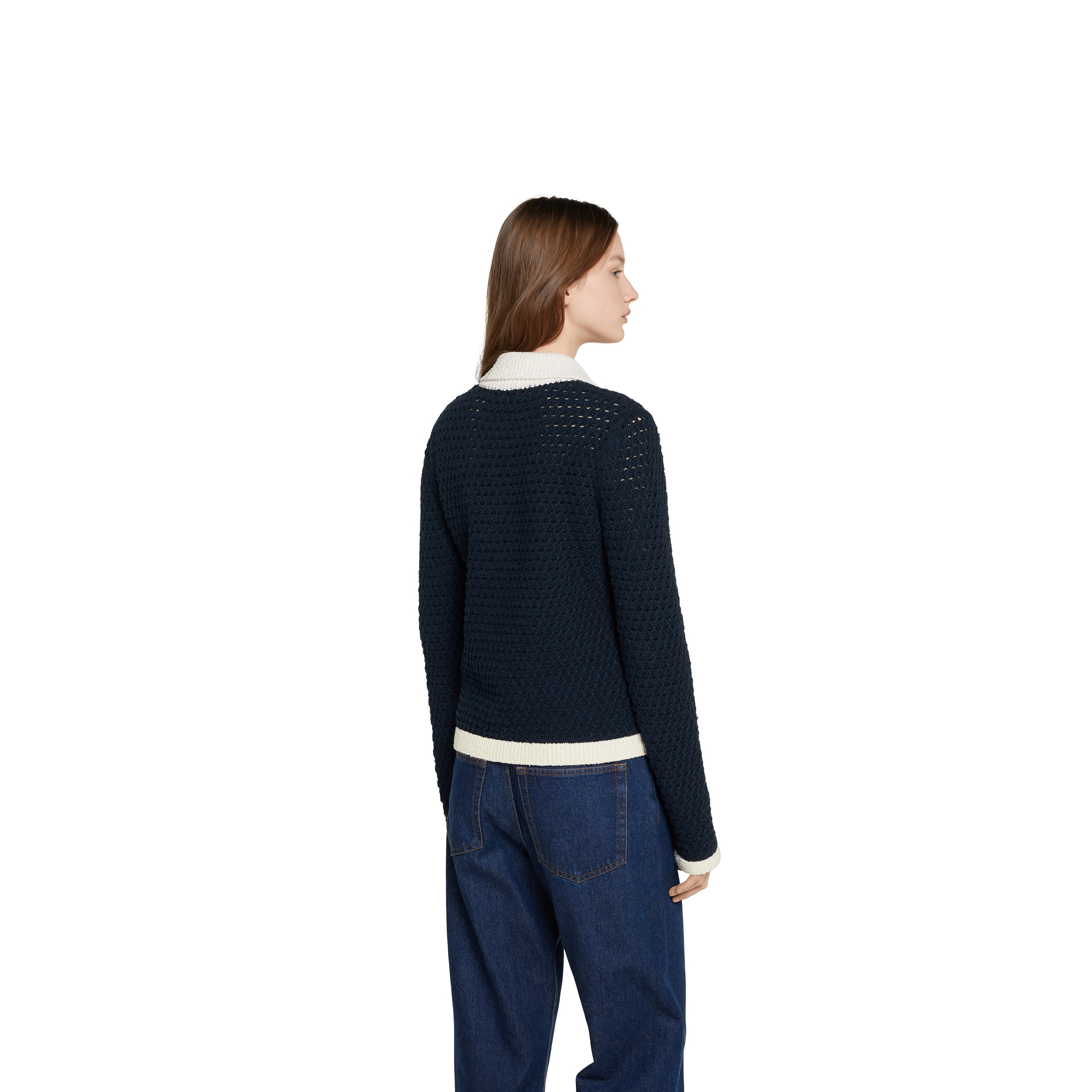 Fine cotton crochet cardigan - 4