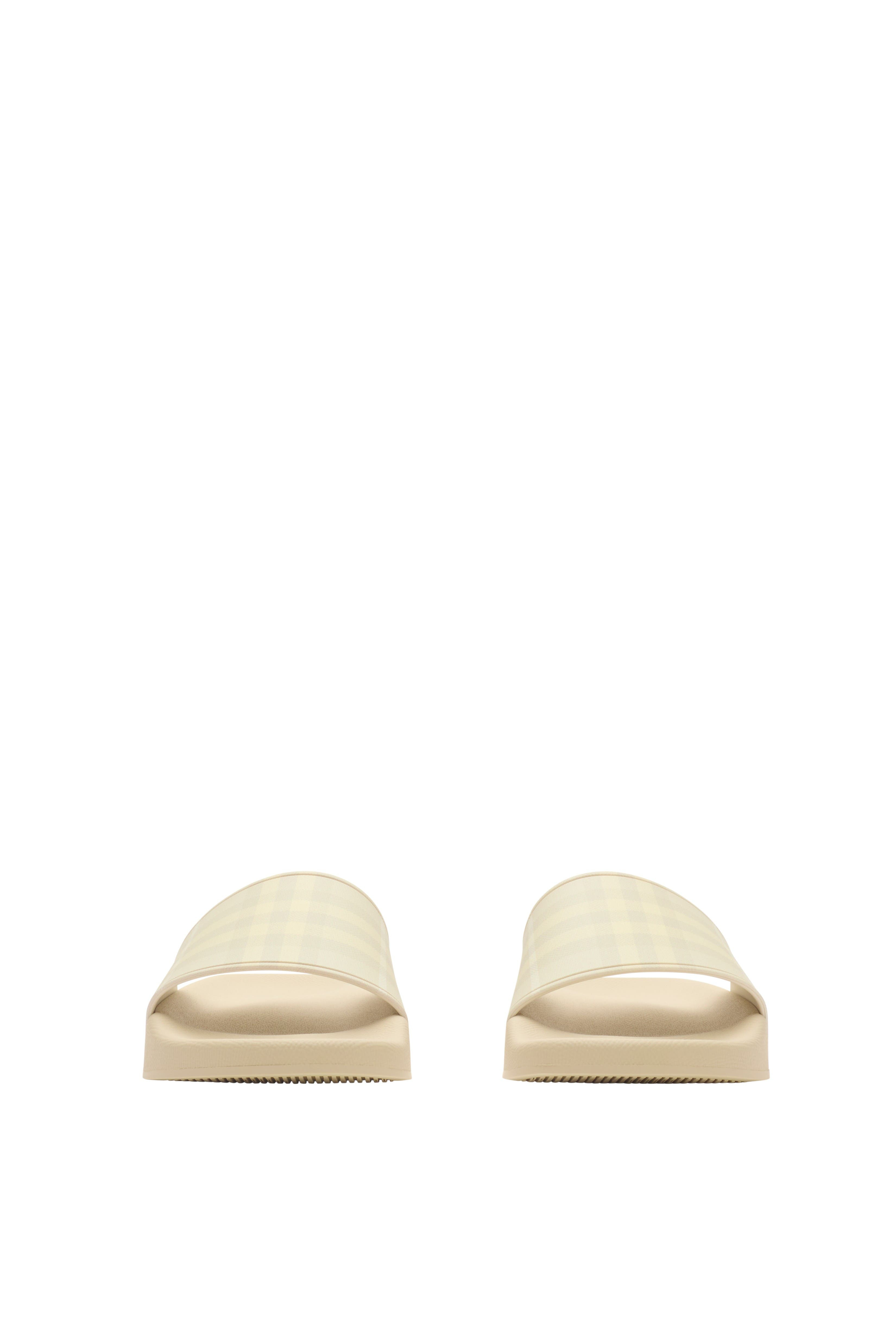 burberry Check Slides in Clam Beige at Nordstrom - 2