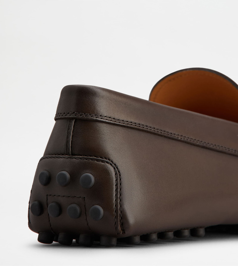 GOMMINO DRIVING SHOES IN LEATHER - BROWN 6