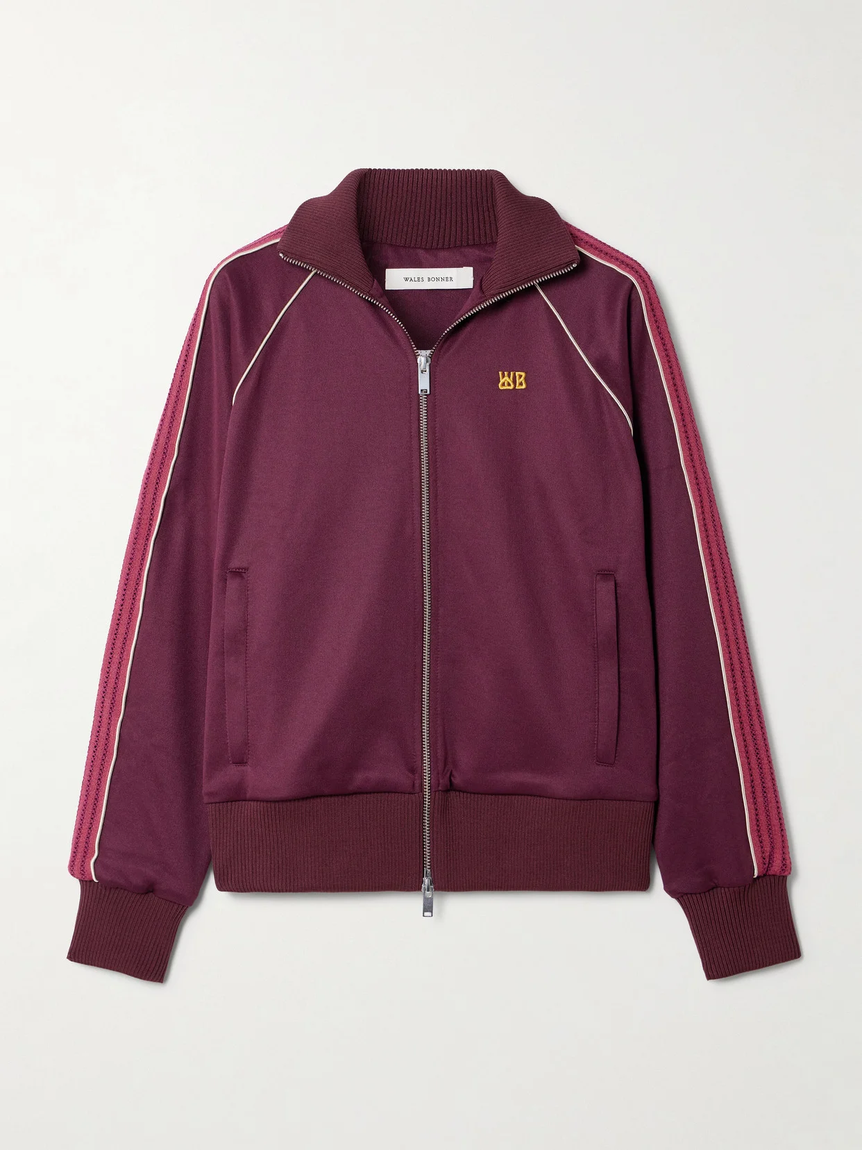 Mantra Knit-trimmed Embroidered Jersey Jacket - 1