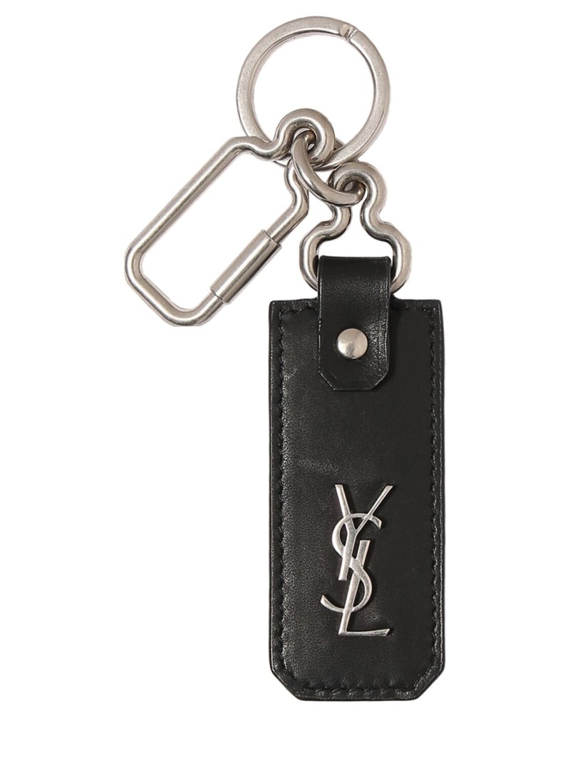 Cassandre monogram leather key ring - 3